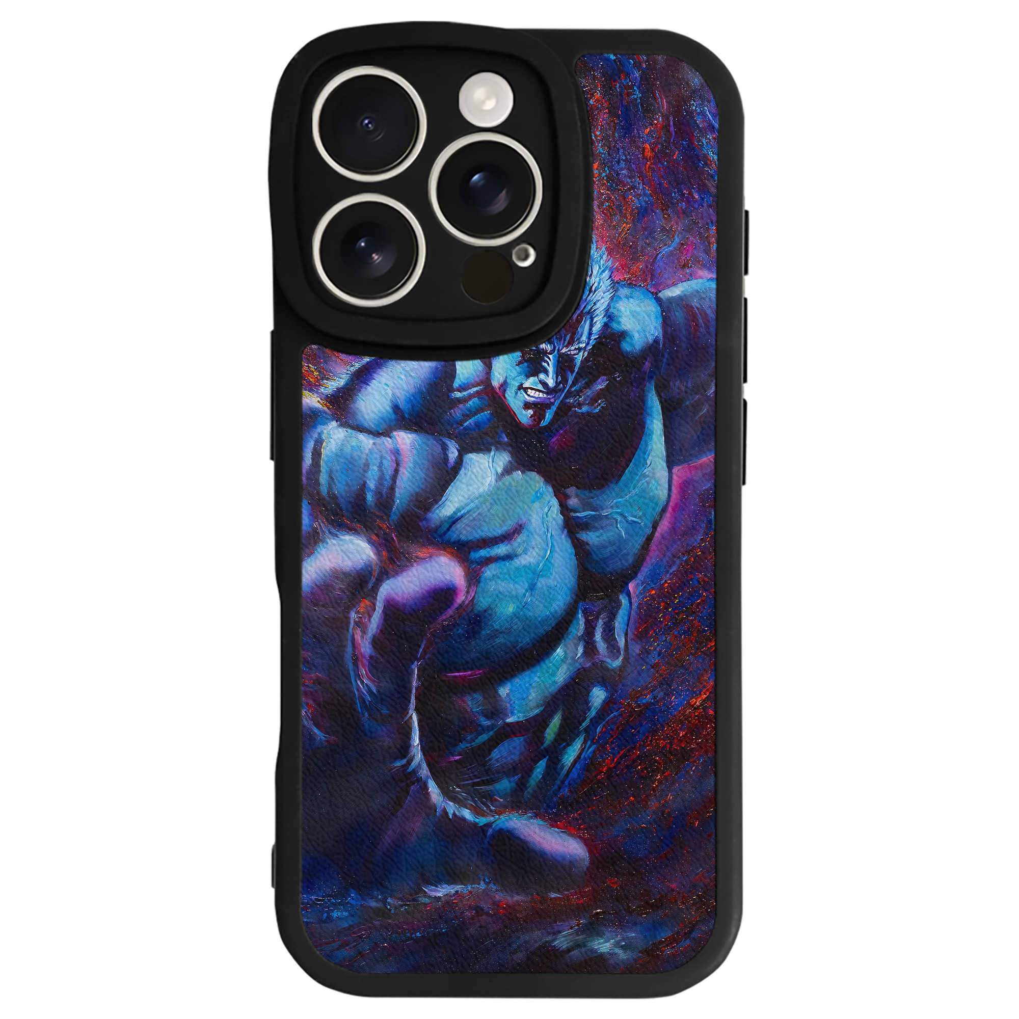 （画像用） 北斗の拳 Fist of the North Star 【iPhone 16シリーズ対応】シリコンスマホケース（レザー調） 材質：シリコン